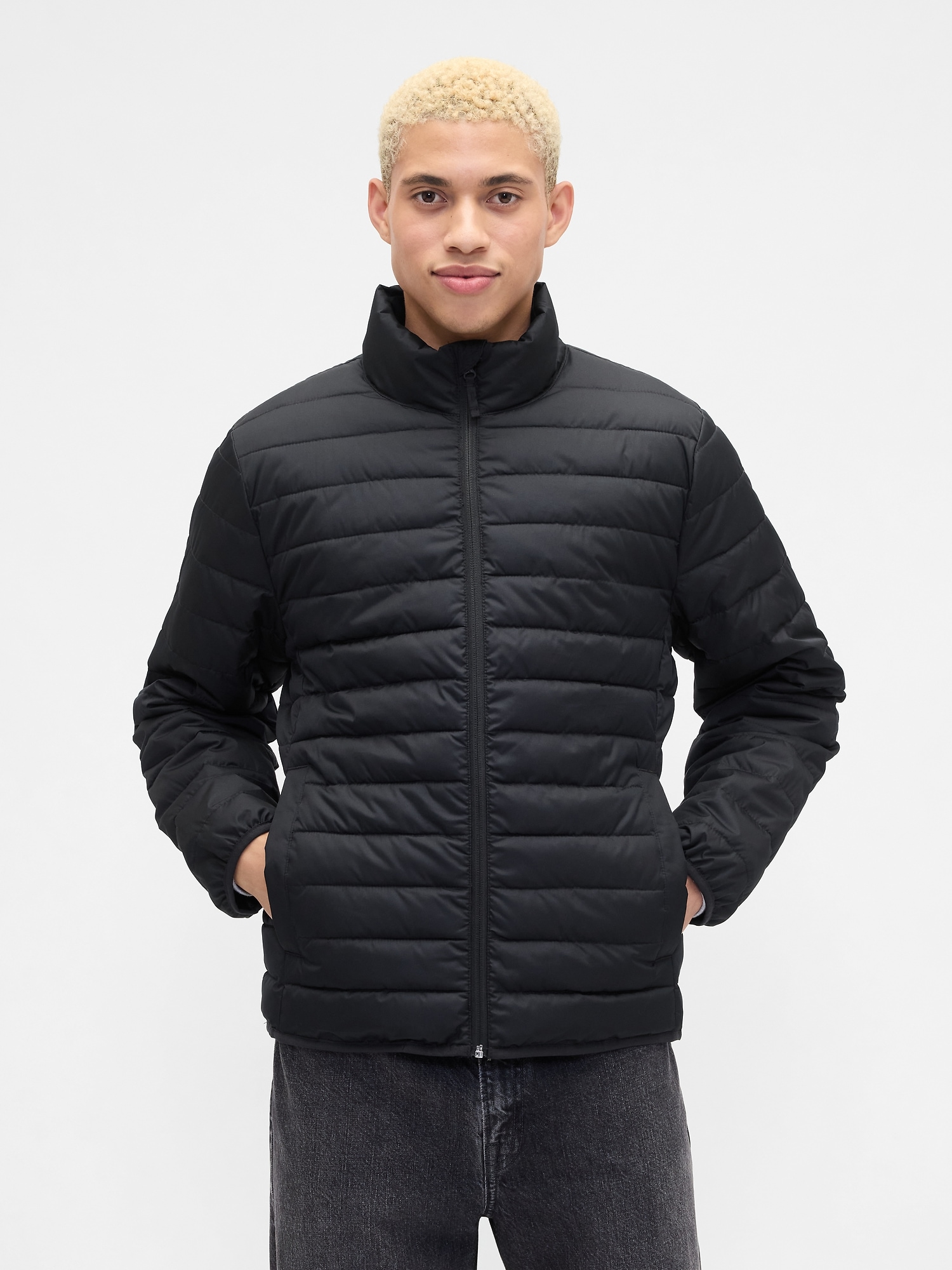 ColdControl 100% Recycled Relaxed Puffer Jacket - Black