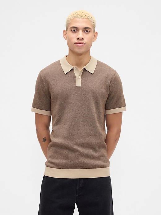 Image number 1 showing, Sweater Polo Shirt