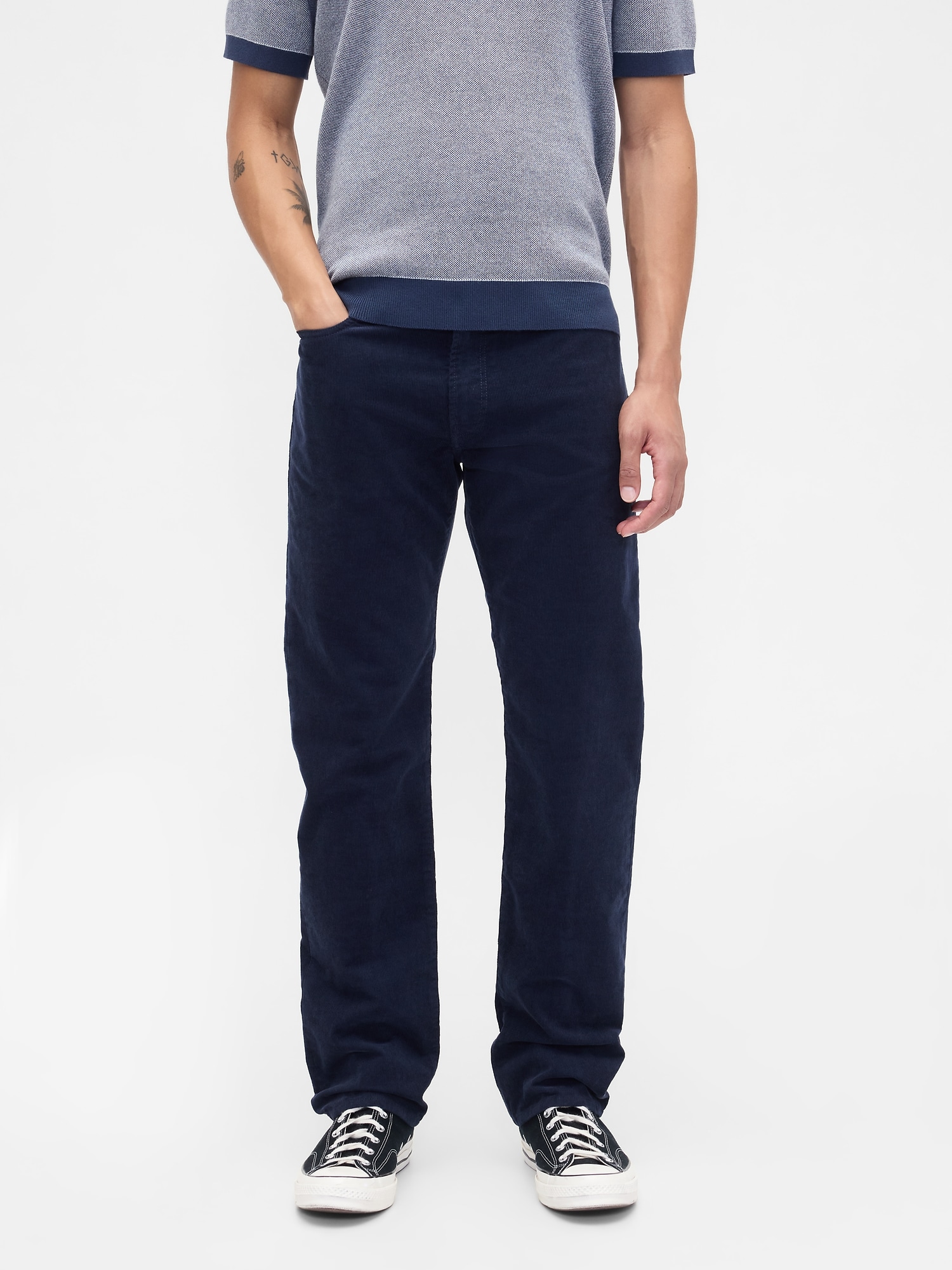 Gap Factory Straight Corduroy Pants In Blue