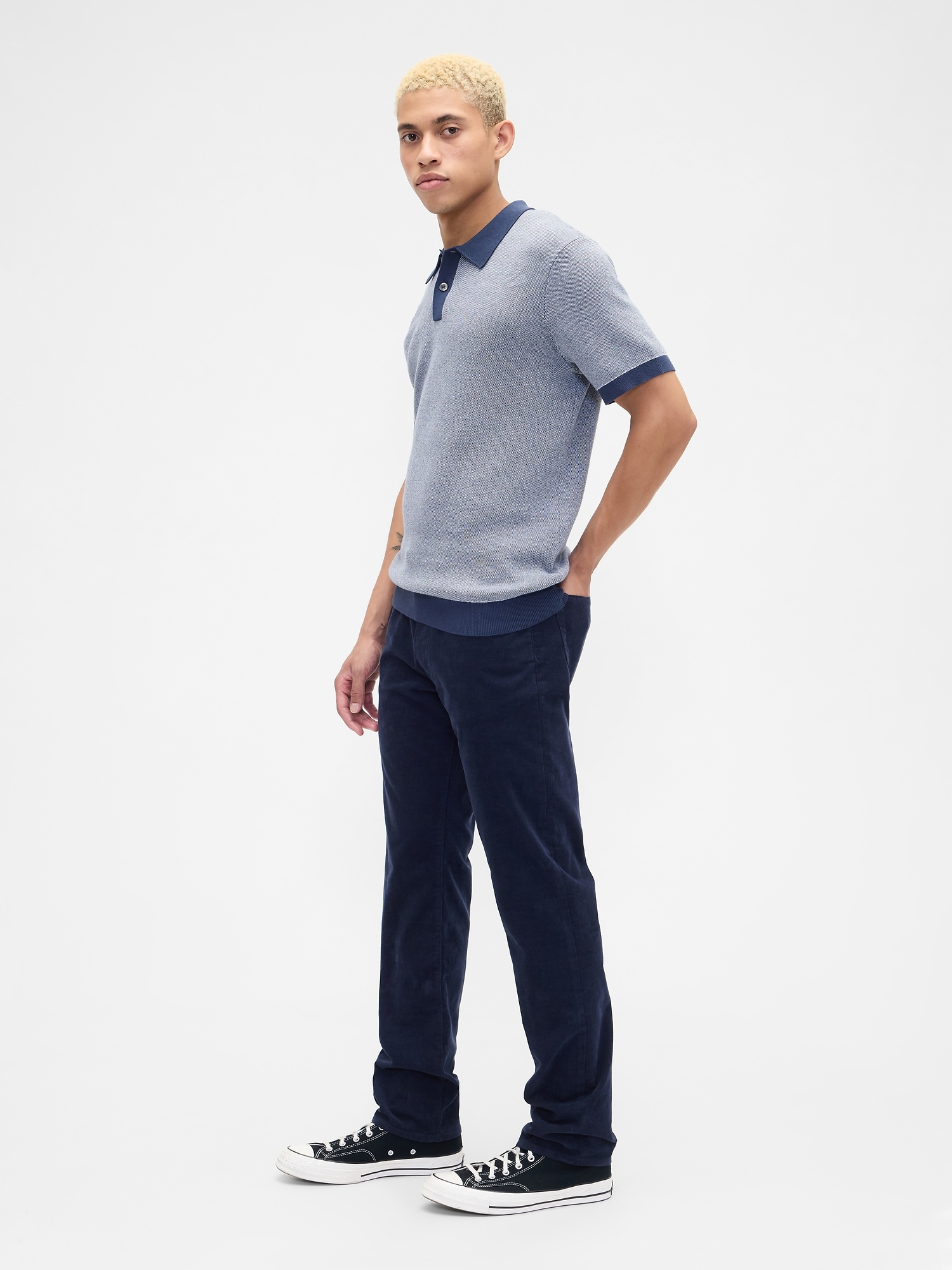 Gap Factory Straight Corduroy Pants In Blue
