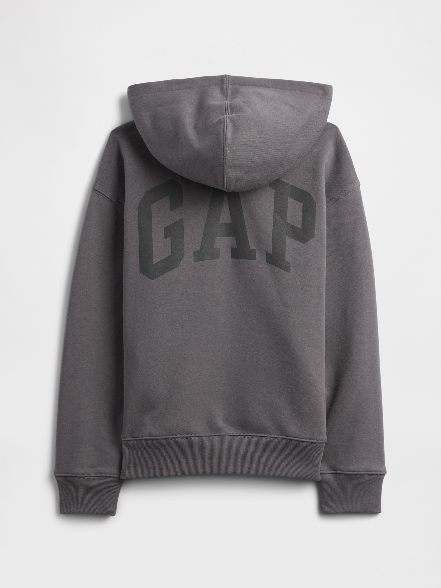 Gap Factory Kids Relaxed Gap Logo Hoodie In Gray