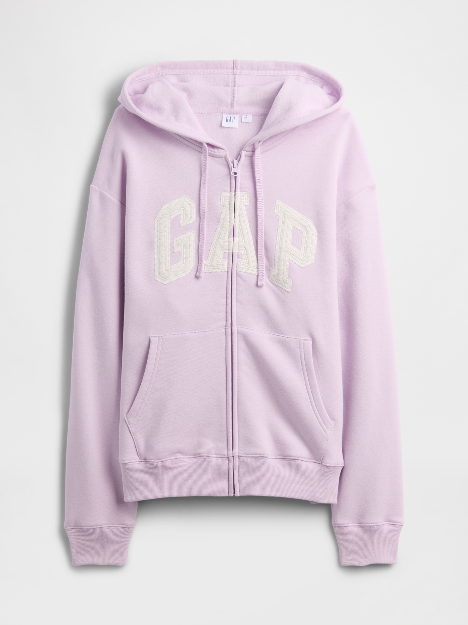 Gap Factory Relaxed Gap Logo Zip Hoodie In Purple