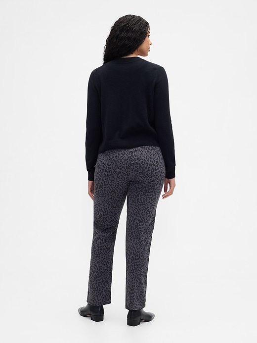 Image number 6 showing, High Rise '90s Original Straight Leopard Print Jeans