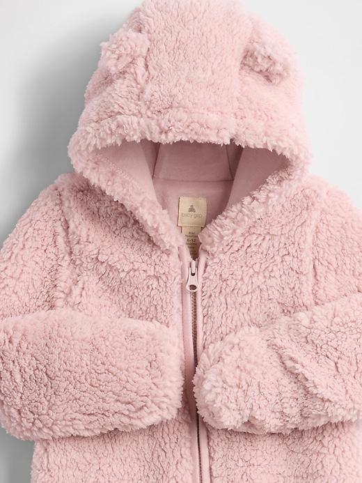 Image number 3 showing, Baby Teddy Sherpa One-Piece