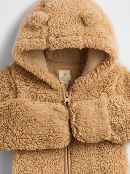 Image number 3 showing, Baby Teddy Sherpa One-Piece