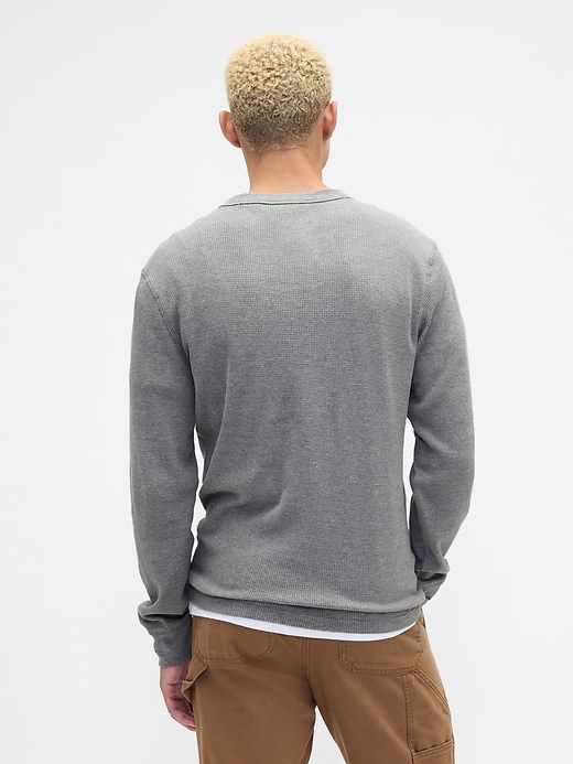 Image number 2 showing, Waffle-Knit Crewneck T-Shirt