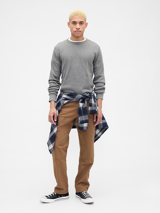 Image number 3 showing, Waffle-Knit Crewneck T-Shirt