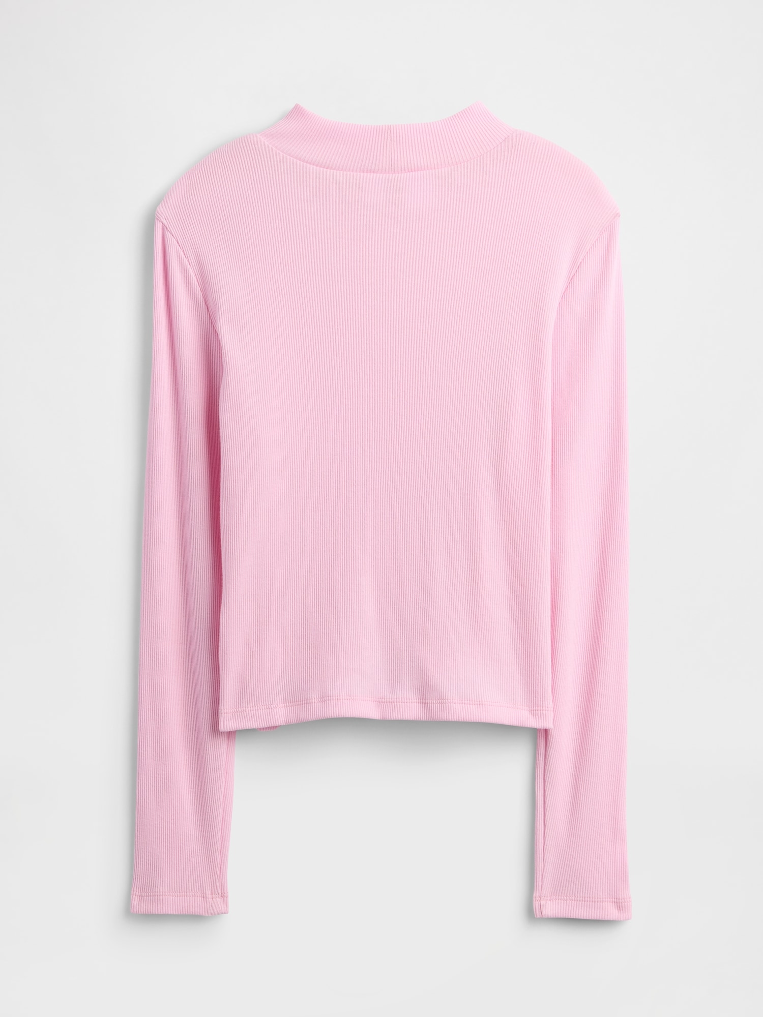 Gap Factory Kids Ribbed Mockneck Top In Pink