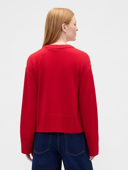 Image number 2 showing, CashSoft Relaxed Crewneck Sweater