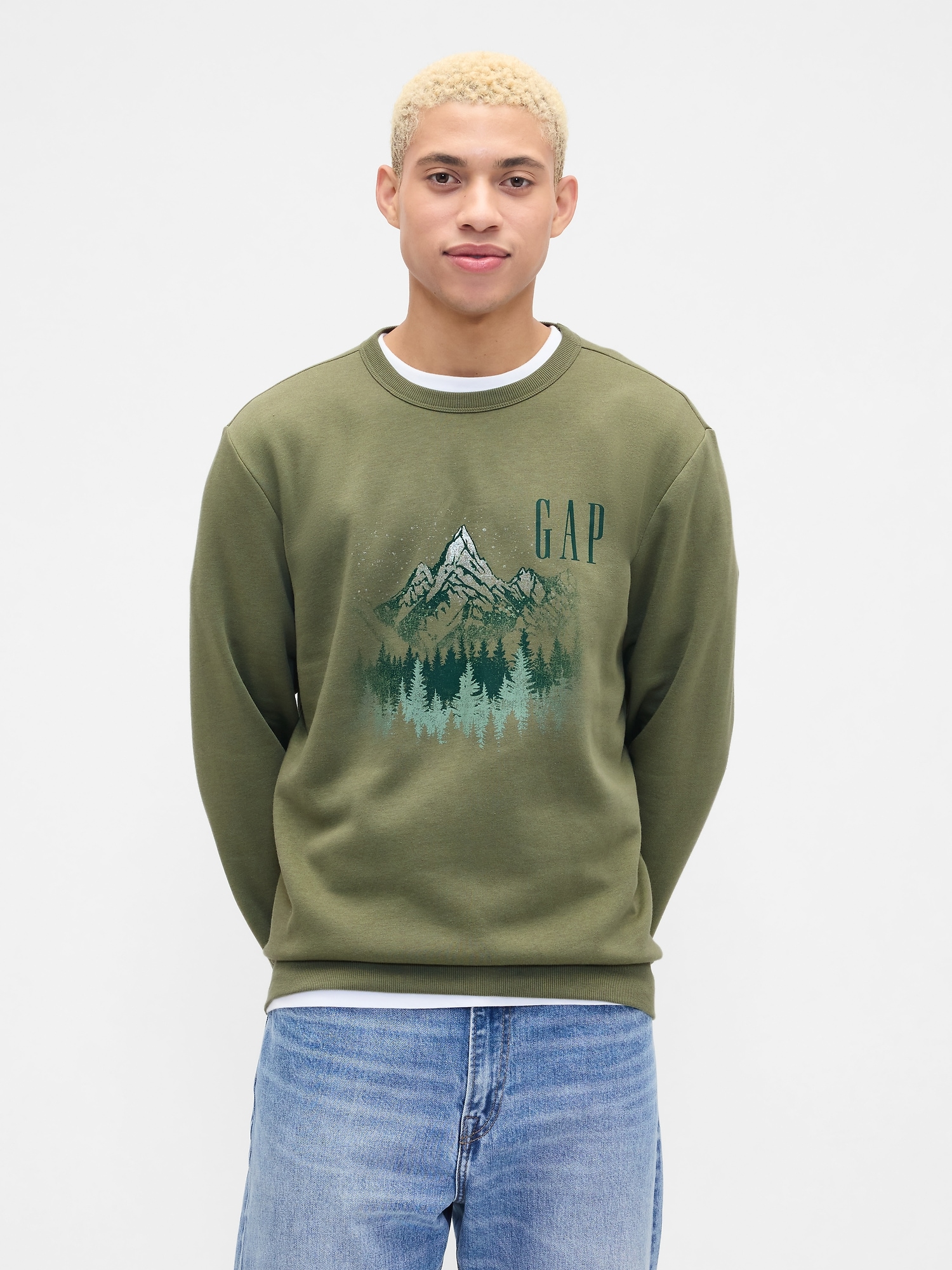 Gap Logo Sweatshirt - Walden Green