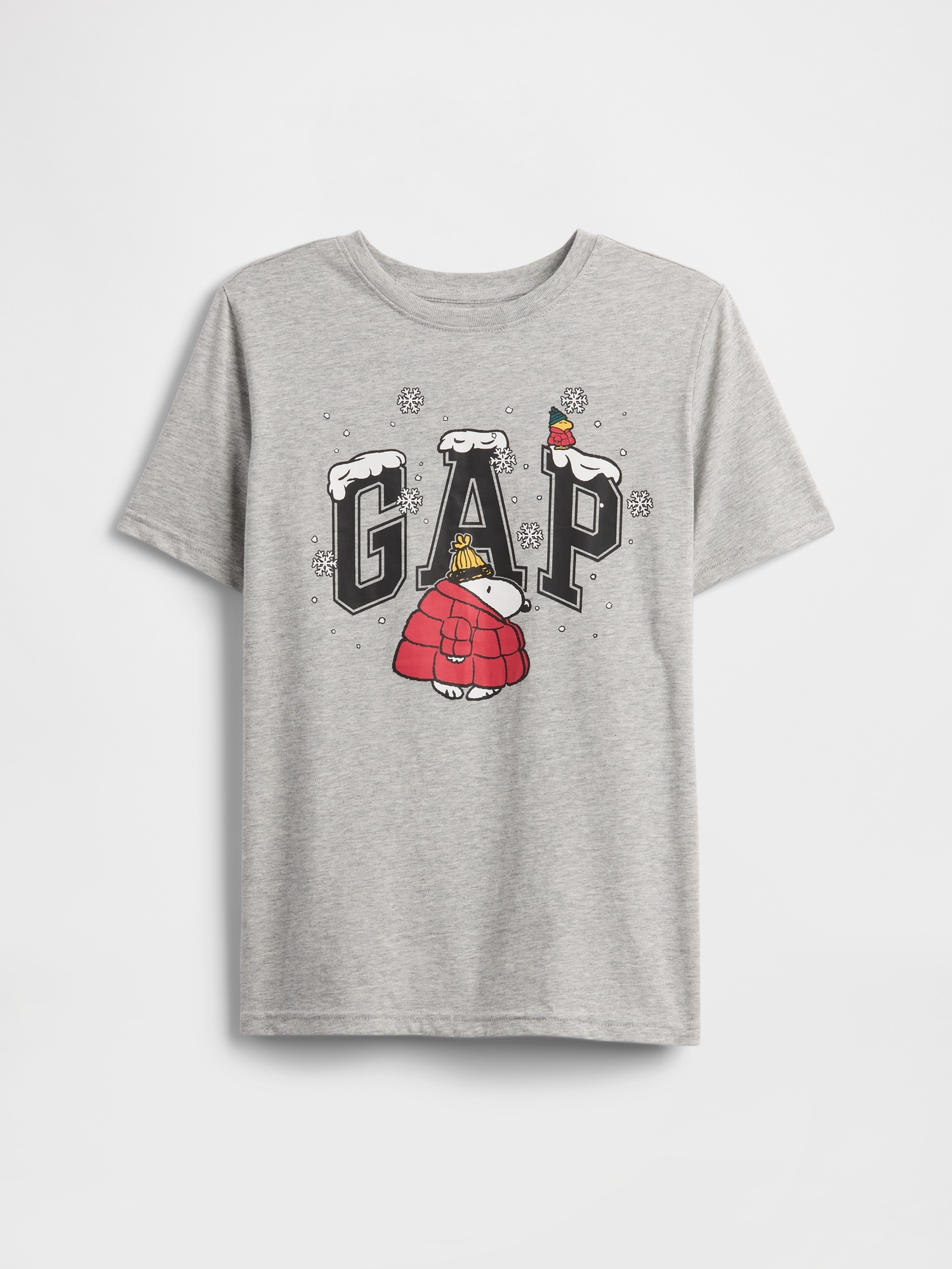 GapKids | Peanuts Logo T-Shirt - Grey