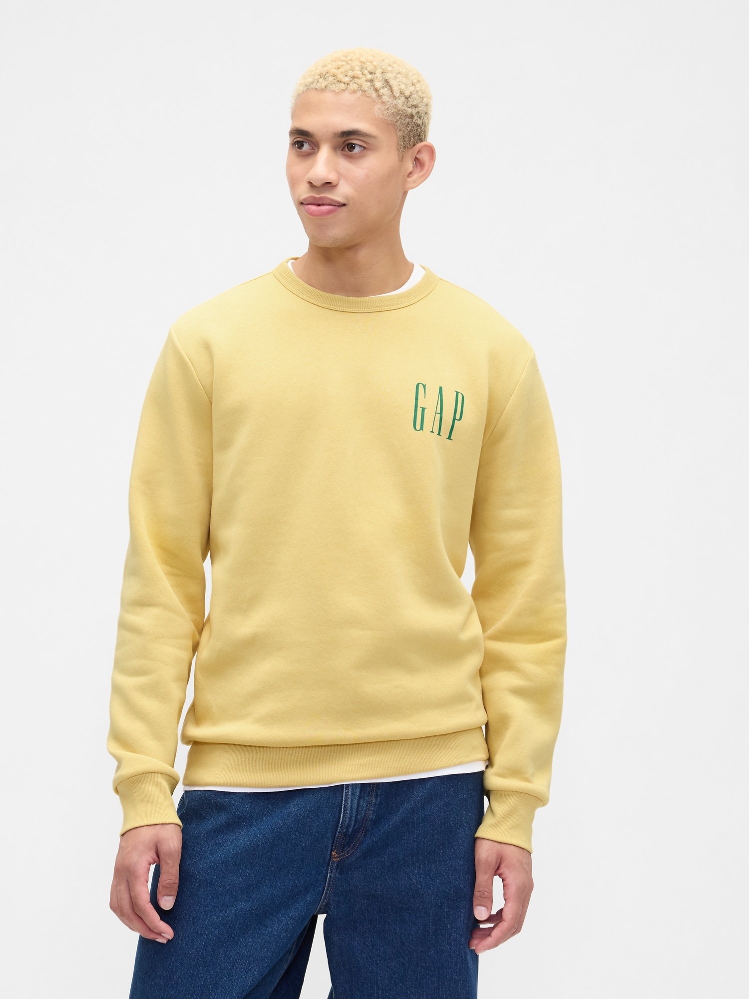 Gap Logo Sweatshirt - French Almond Yellow