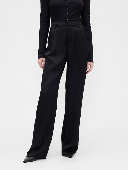 Image number 2 showing, Easy Satin Trousers