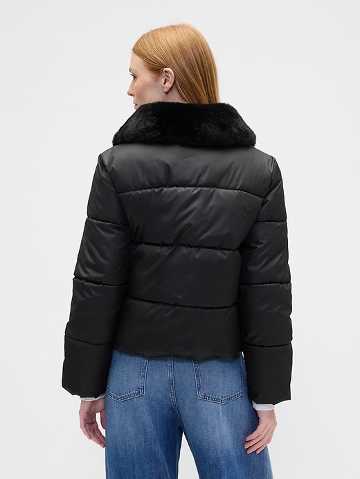 Image number 2 showing, 100% Recycled Relaxed Short Puffer Jacket