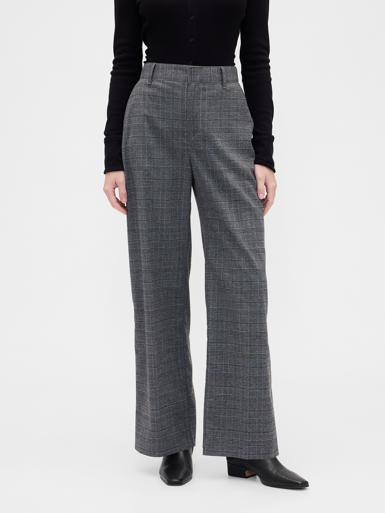 Gap Factory Recycled Easy Twill Trousers In Black