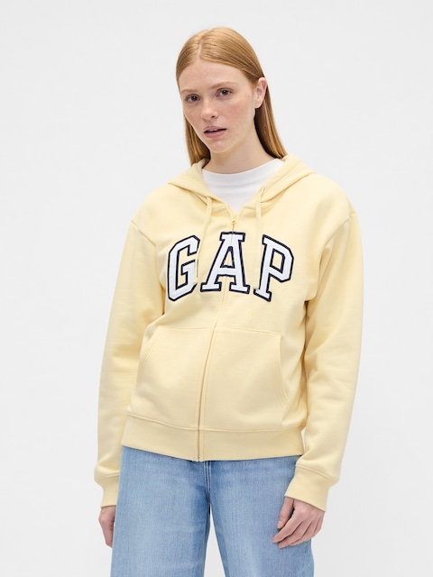 Relaxed Gap Logo Zip Hoodie