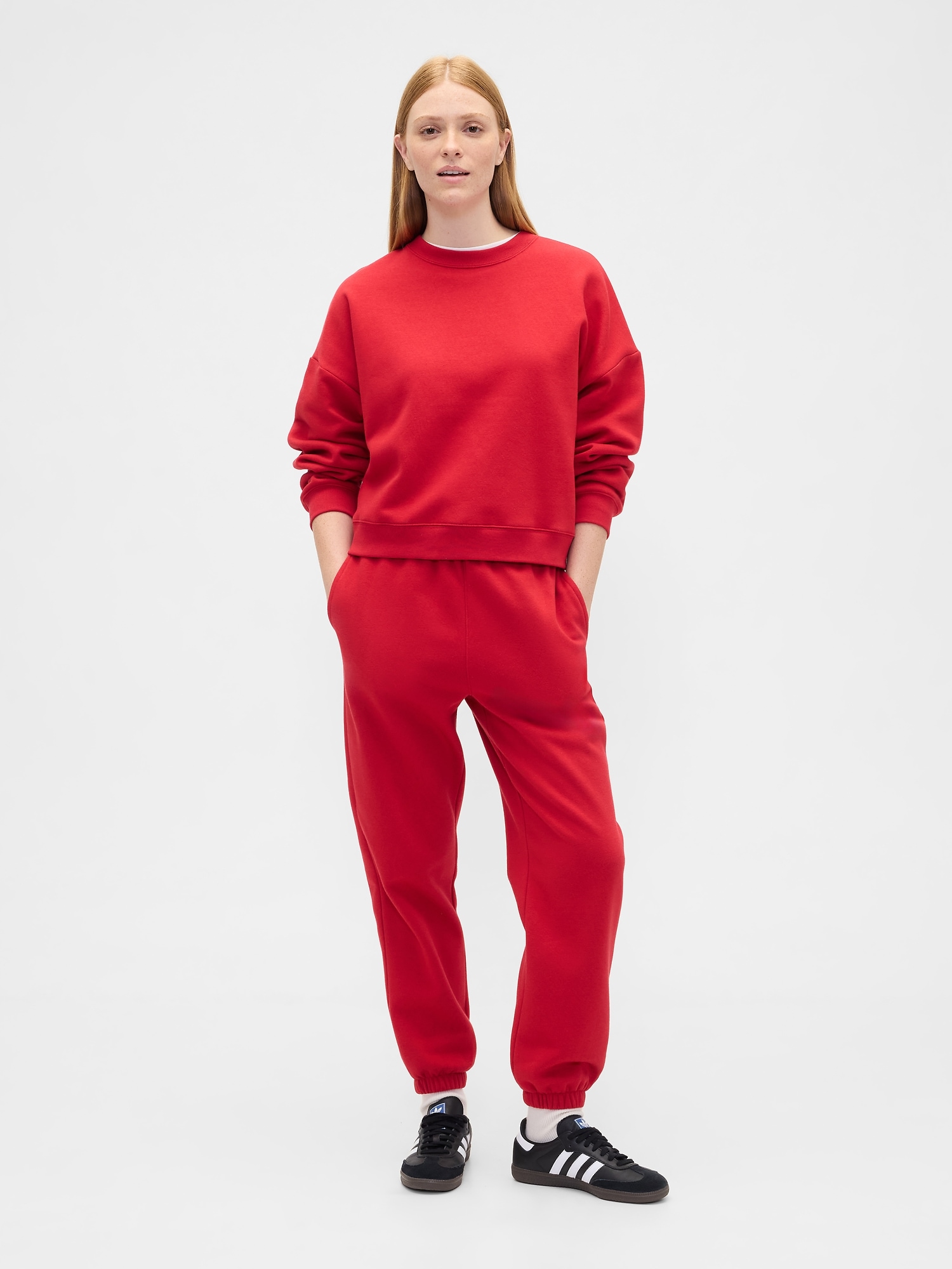 Fleece Joggers - Modern Red