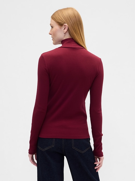 Image number 2 showing, Ribbed Turtleneck T-Shirt