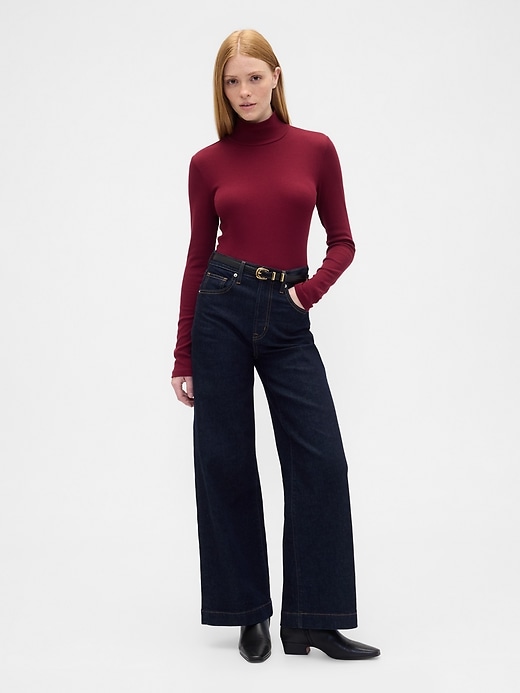 Image number 3 showing, Ribbed Turtleneck T-Shirt