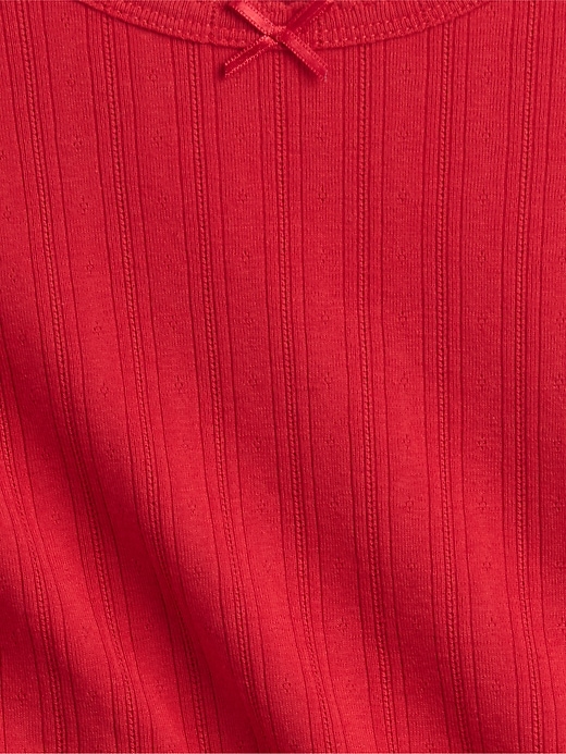 Image number 3 showing, Kids Ribbed Pointelle T-Shirt
