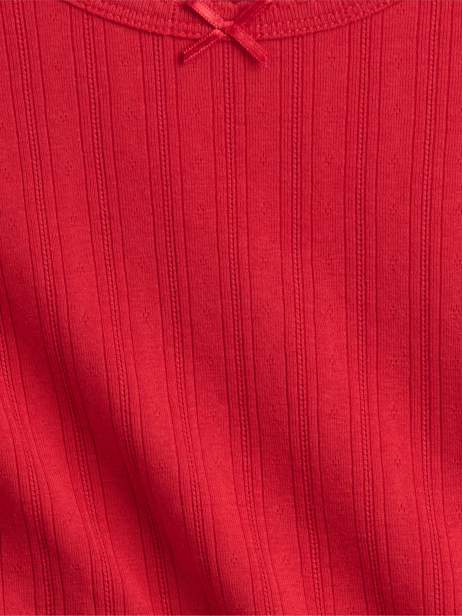 Gap Factory Kids Ribbed Pointelle T-shirt In Red