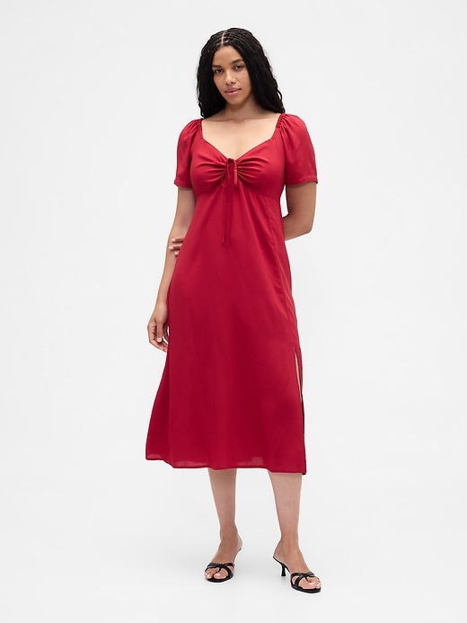 Image number 4 showing, Puff Sleeve Midi Dress