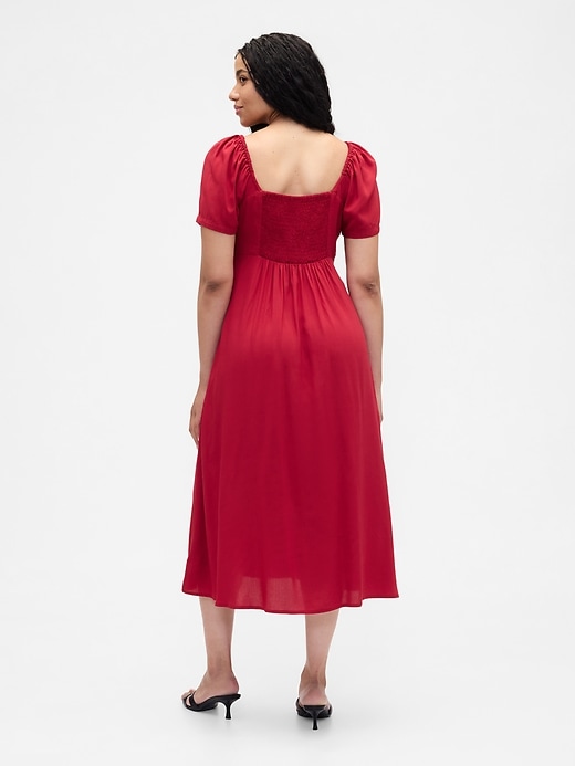 Image number 5 showing, Puff Sleeve Midi Dress