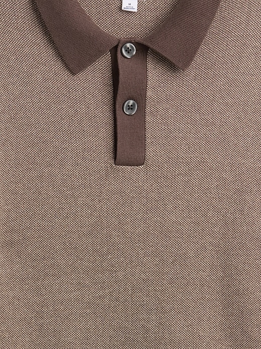 Image number 4 showing, Relaxed Textured Polo Sweater Shirt