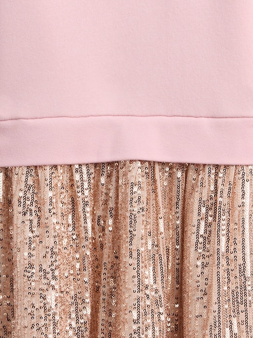 Image number 3 showing, Kids Oversized Sequin Sweatshirt Dress