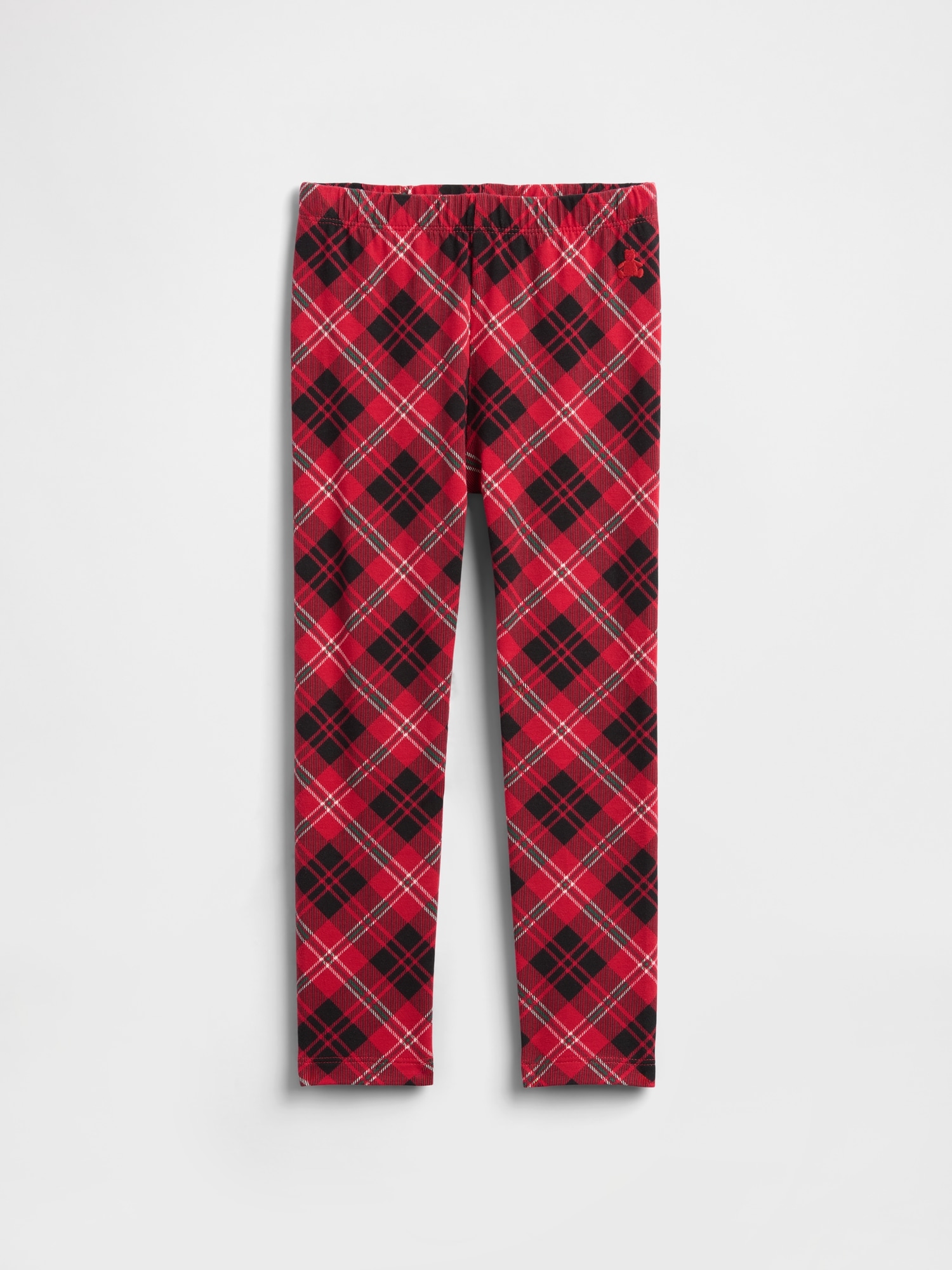 babyGap Pull-On Stretch Jersey Leggings - Red Black Plaid