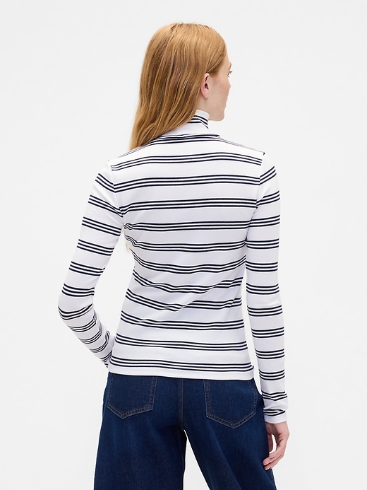 Image number 2 showing, Ribbed Turtleneck T-Shirt