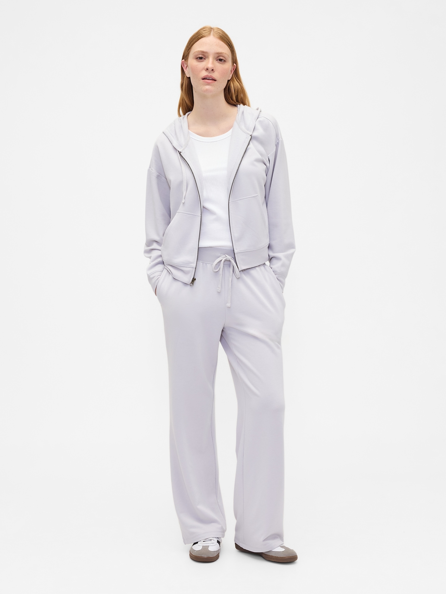 Gap Factory Cloudlight Oversized Zip Hoodie In Gray