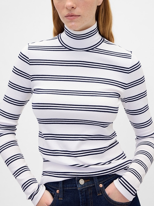 Image number 4 showing, Ribbed Turtleneck T-Shirt