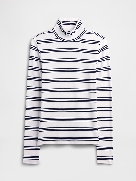 Image number 5 showing, Ribbed Turtleneck T-Shirt