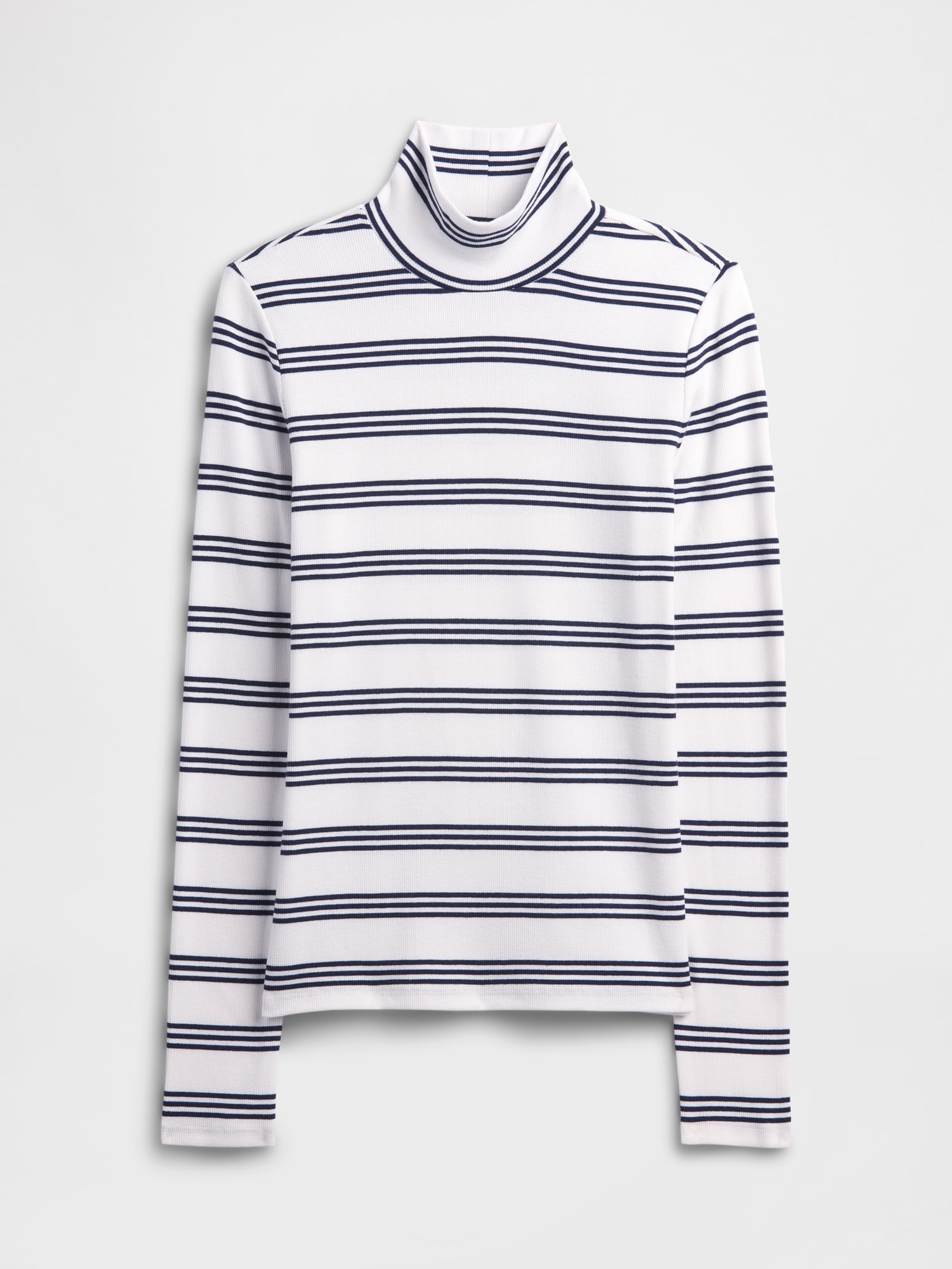 Gap Factory Ribbed Turtleneck T-shirt In Multi