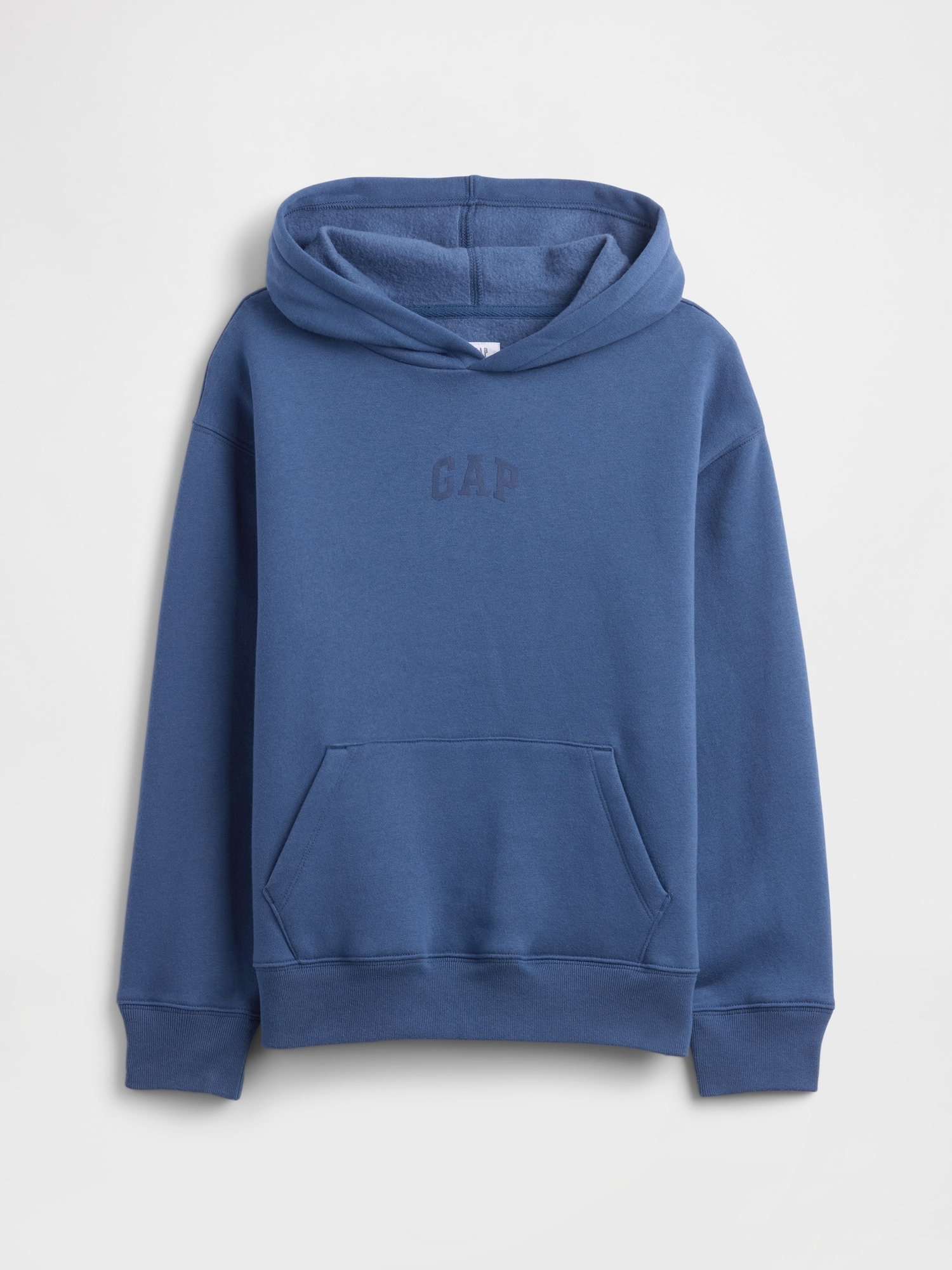 Gap Factory Kids Relaxed Gap Logo Hoodie In Blue