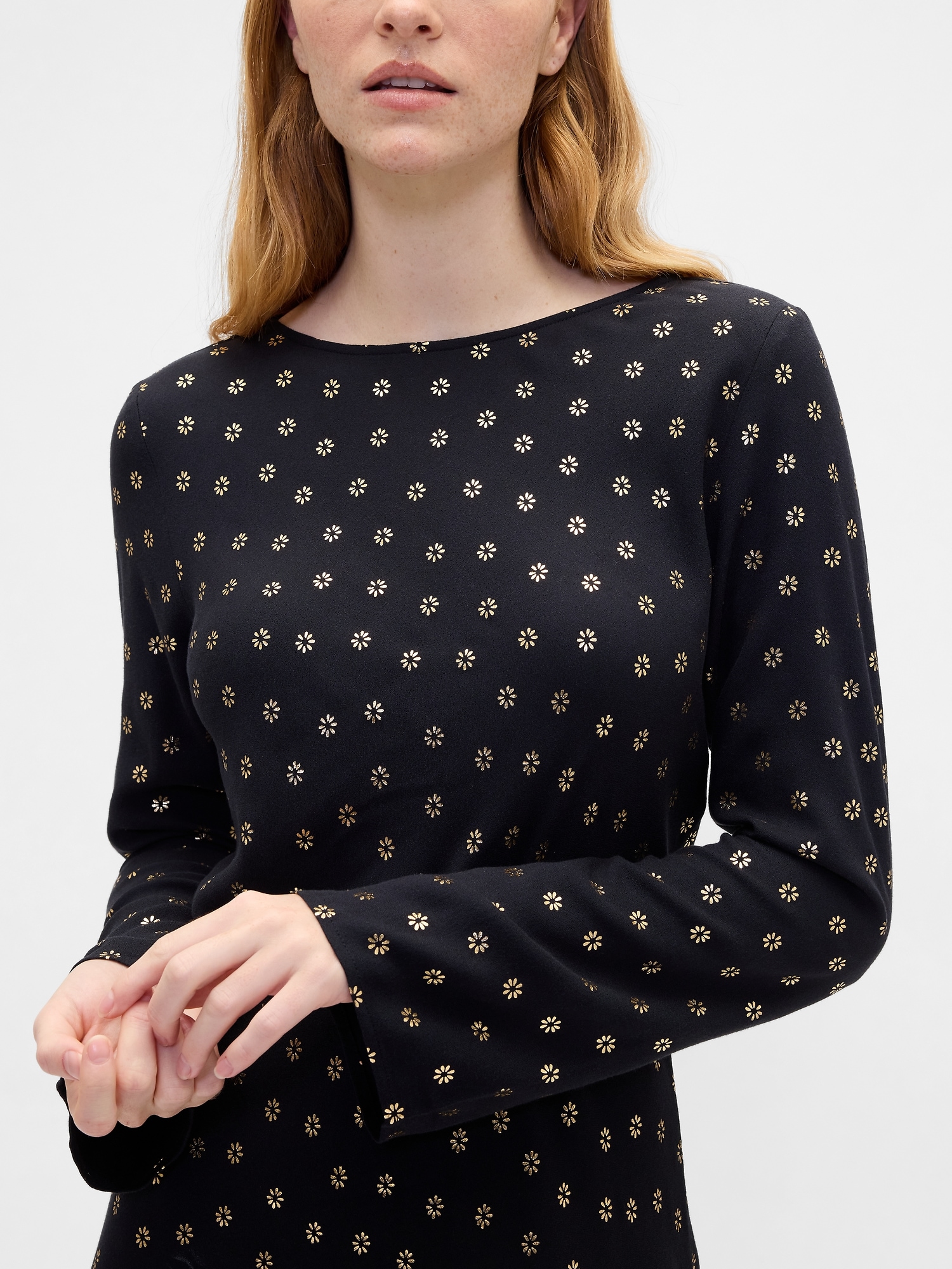 Gap Factory Satin Boatneck Mini Dress In Black