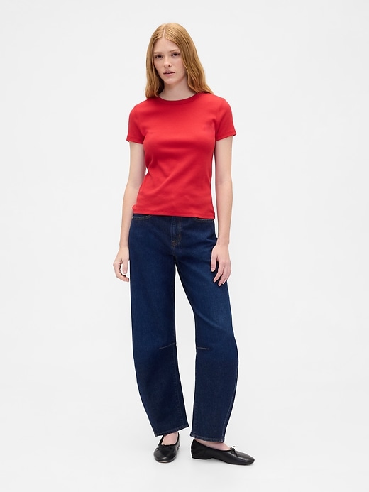 Image number 3 showing, Ribbed Crewneck T-Shirt