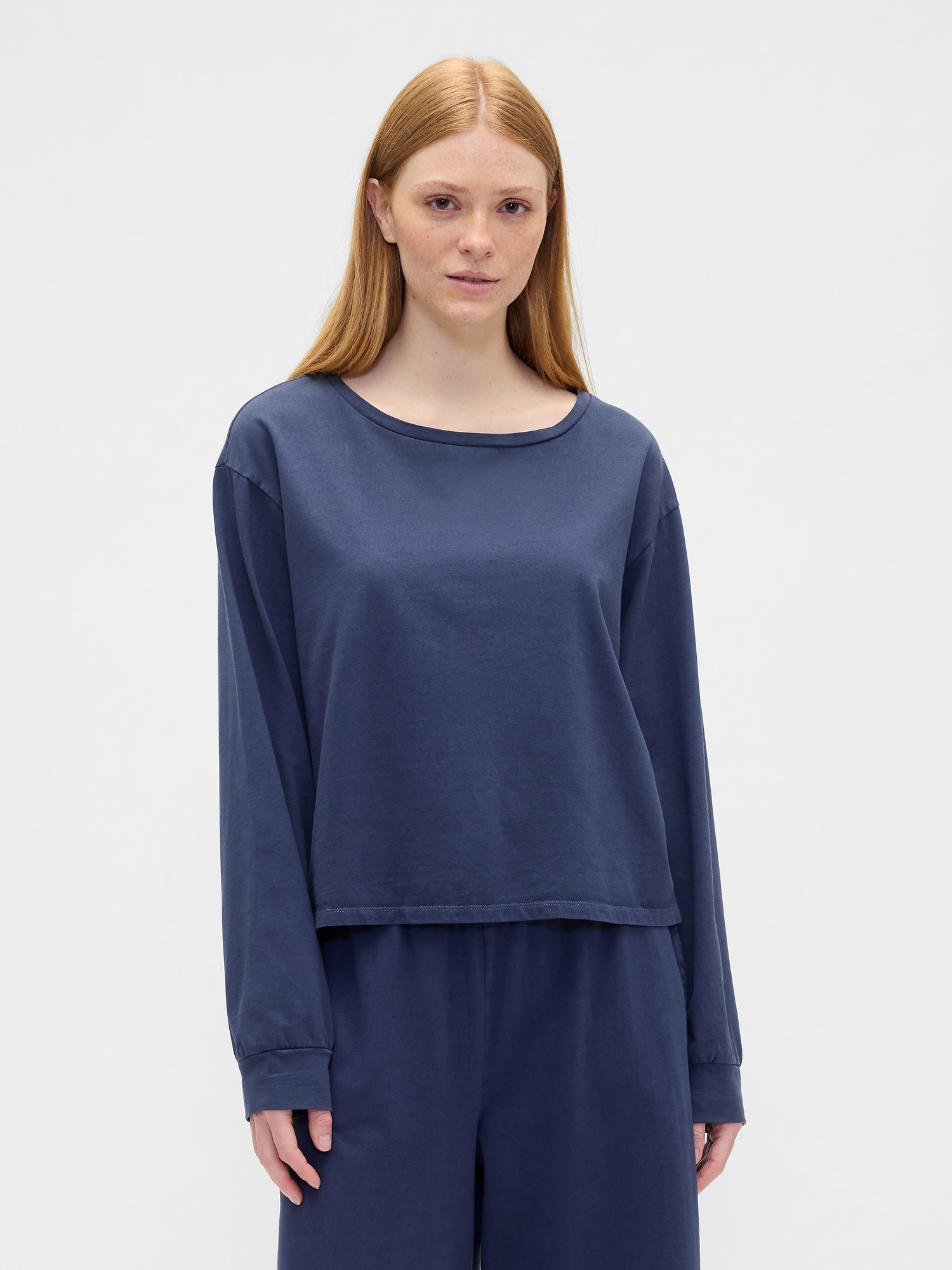 Gap Factory Boxy Pj T-shirt In Blue
