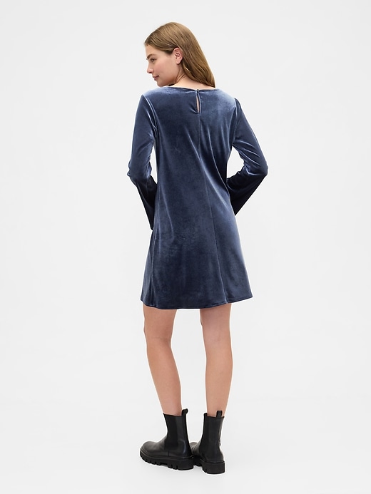 Image number 2 showing, Satin Boatneck Mini Dress
