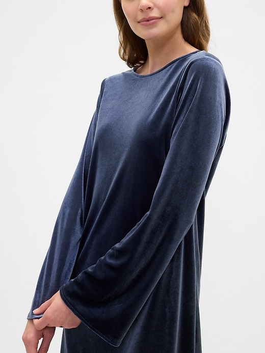 Image number 3 showing, Satin Boatneck Mini Dress