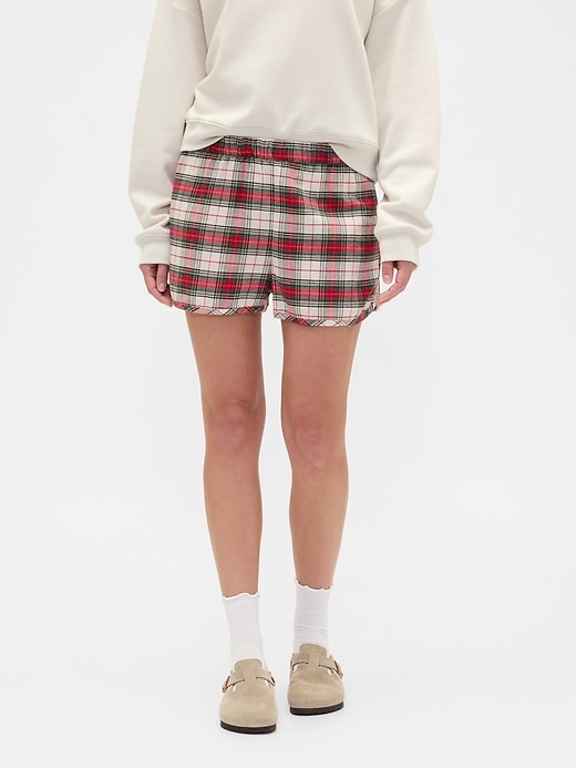 Image number 3 showing, Flannel PJ Shorts