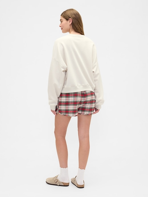 Image number 2 showing, Flannel PJ Shorts