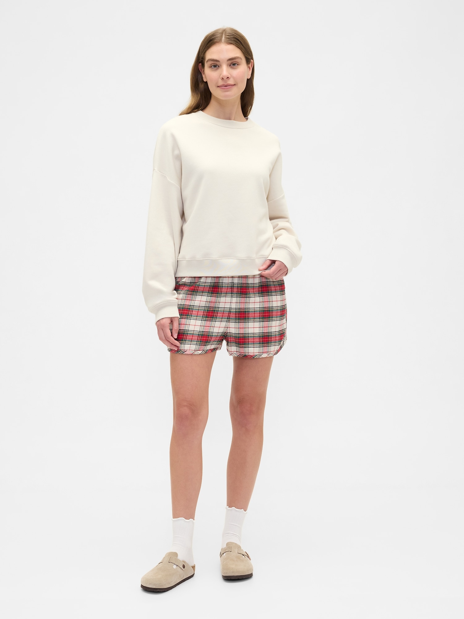 Flannel PJ Shorts - Family Tartan Plaid