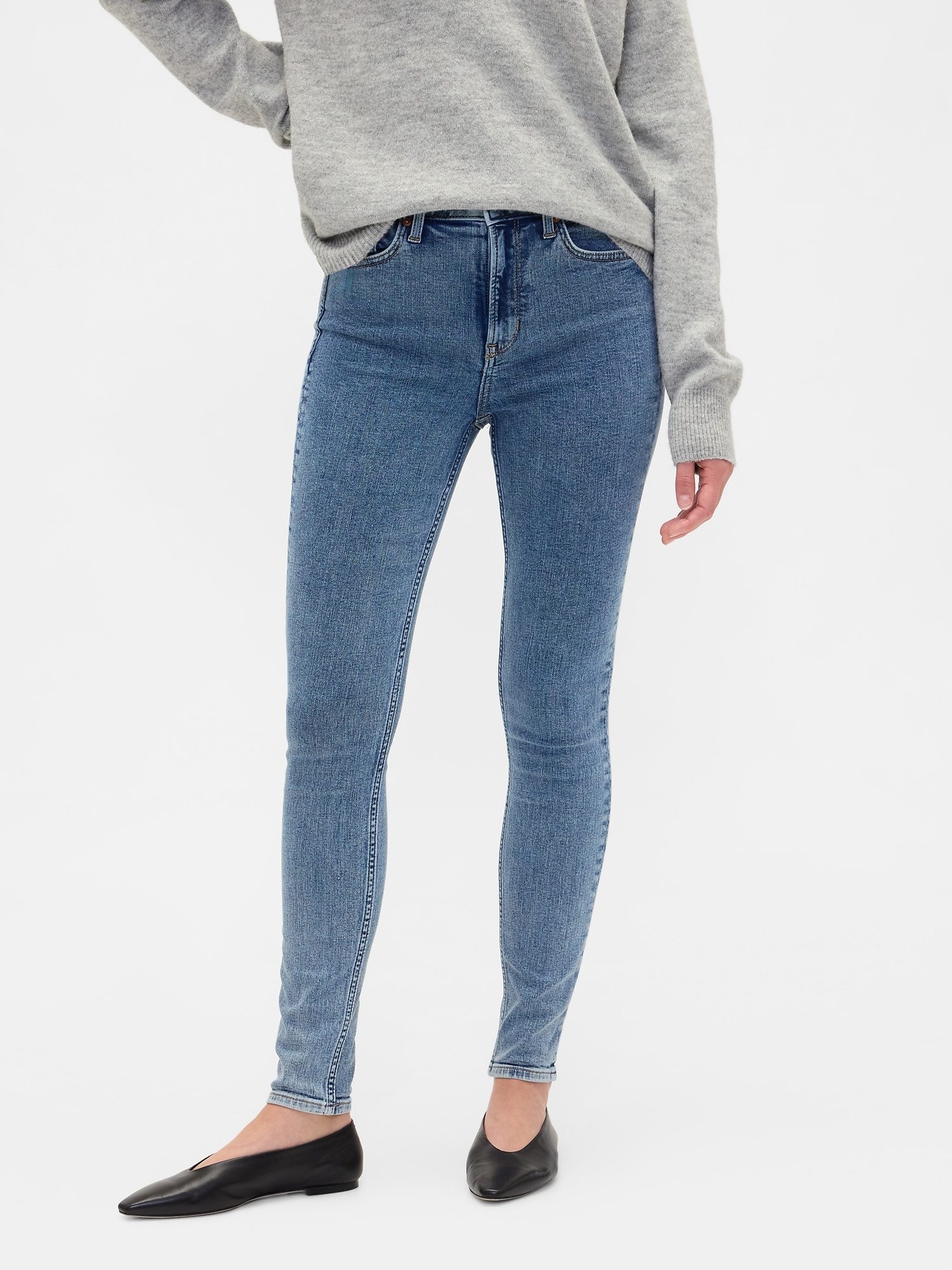 Gap Factory High Rise Universal Skinny Jeans In Brown