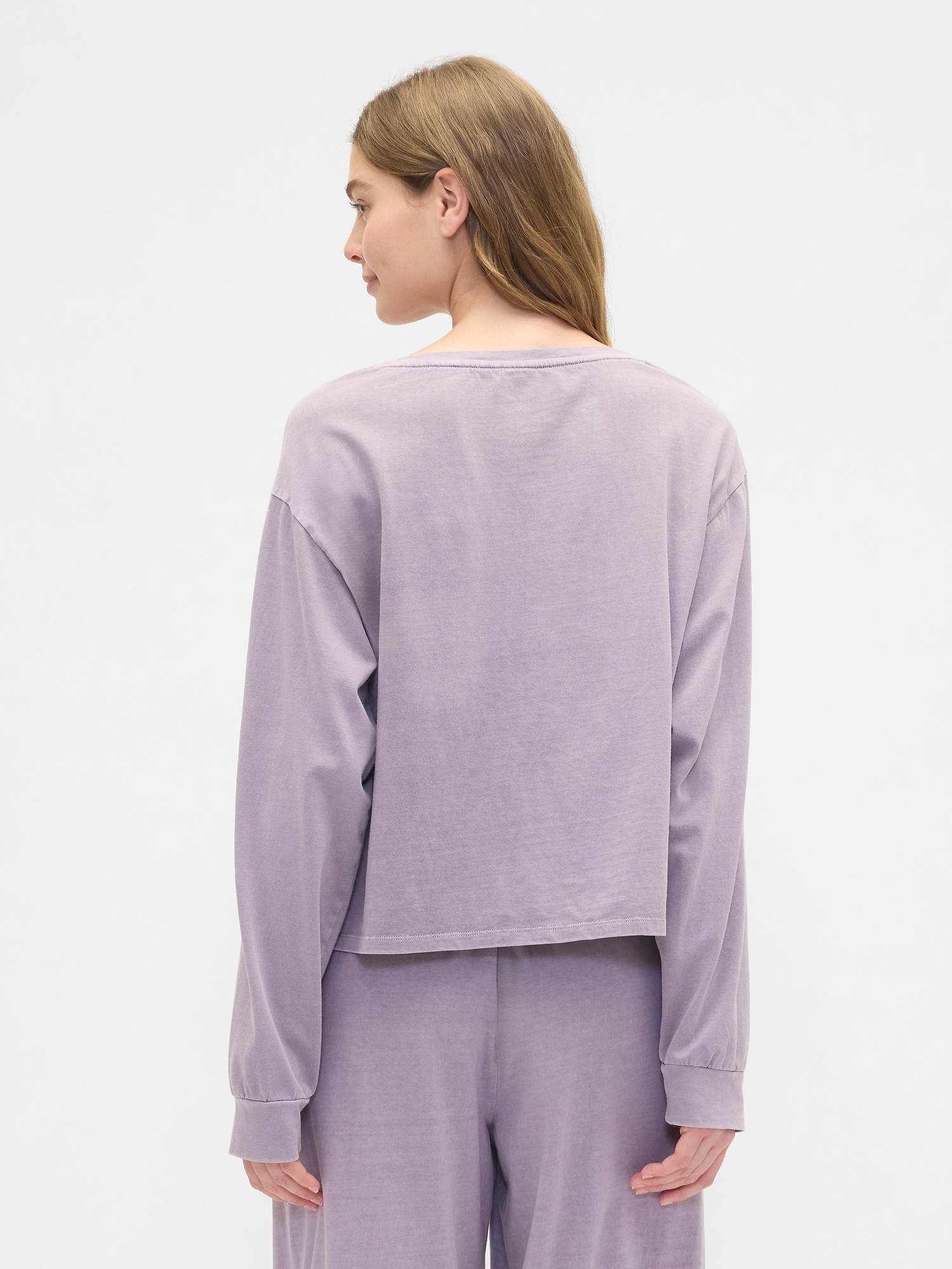 Gap Factory Boxy Pj T-shirt In Gray