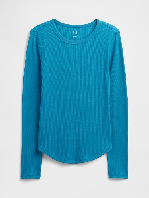Image number 5 showing, Waffle-Knit Crewneck T-Shirt