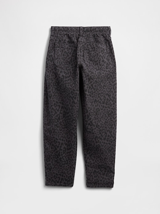Image number 2 showing, Kids High Rise Pull-On Barrel Jeans
