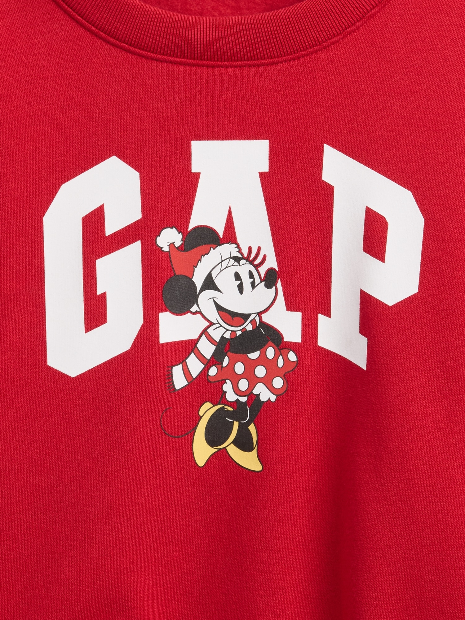 Gap Factory Gapkids × Disney Minnie Mouse Oversized Logo Sweatshirt In Red