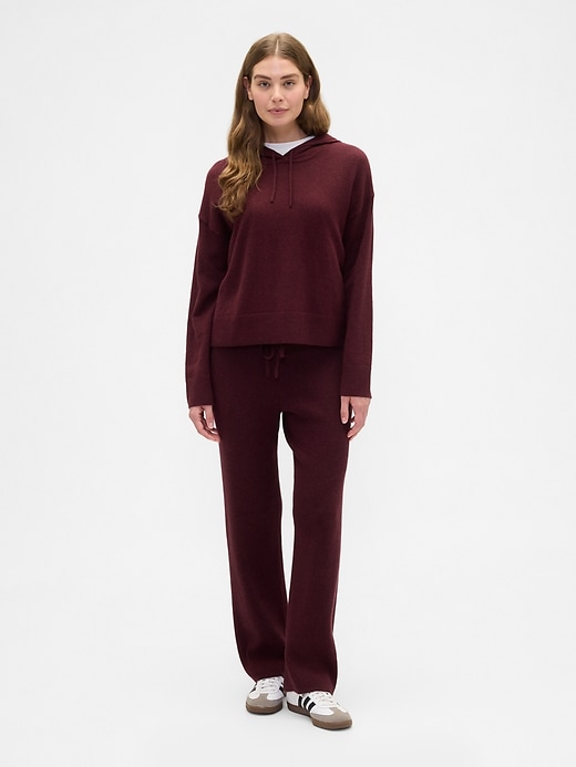 Image number 1 showing, CashSoft Relaxed Ribbed Sweater Pants